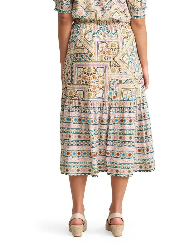 Tier Skirt in Multi image 4