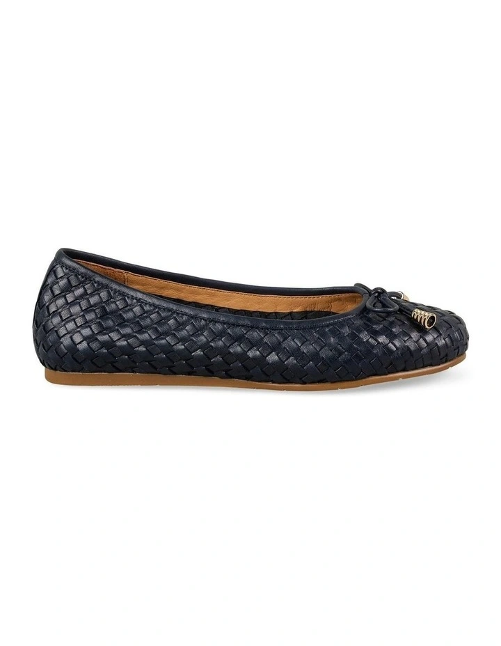 Gia Woven Ballet Flat Shoe in Ink image 3