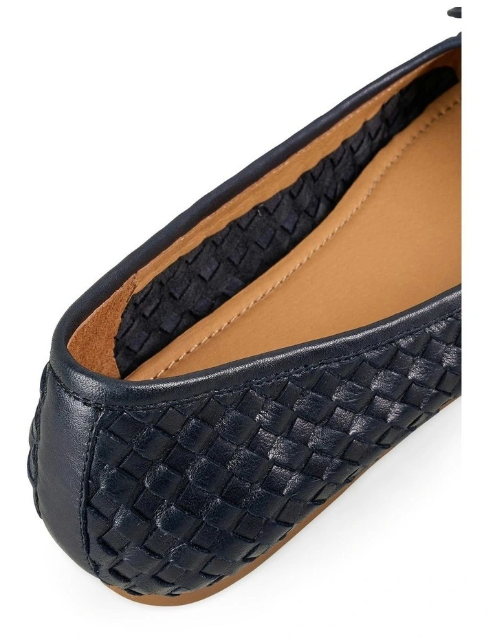 Gia Woven Ballet Flat Shoe in Ink image 5
