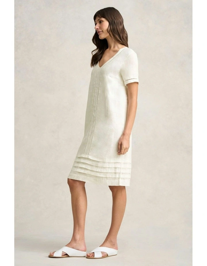 Harli Cross Strap Flat Sandal in White image 2