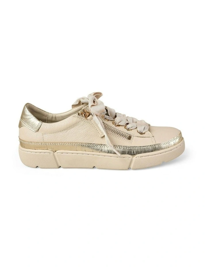 Talina Leather Sneaker in Almond image 1