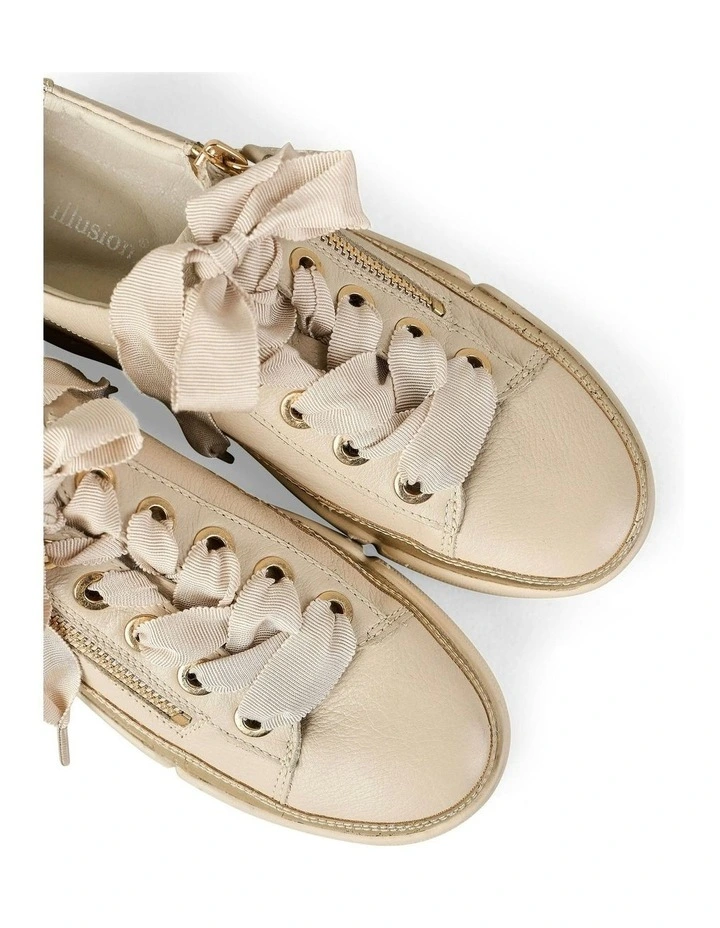 Talina Leather Sneaker in Almond image 4