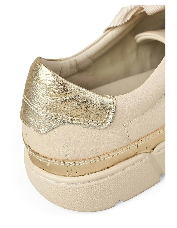 Talina Leather Sneaker in Almond image 5
