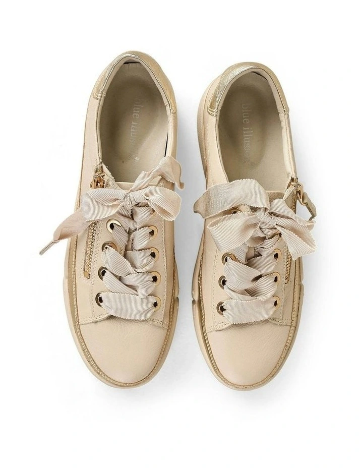 Talina Leather Sneaker in Almond image 6