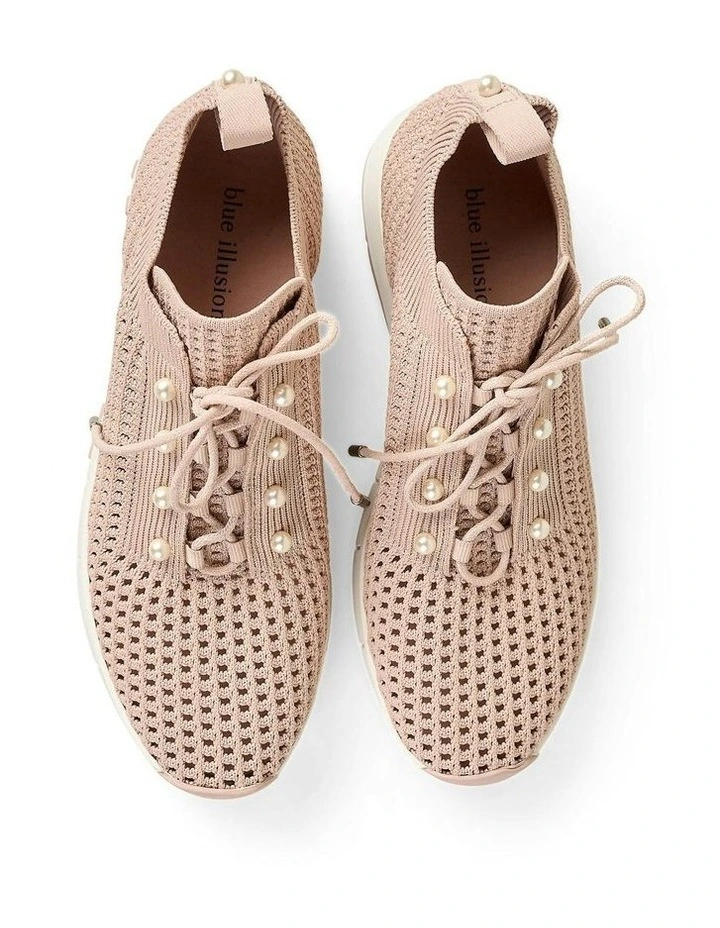 Perla Knit Sneaker in Dusty Pink image 3