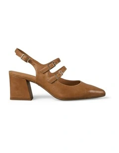 Emily Heel Shoe in Tan