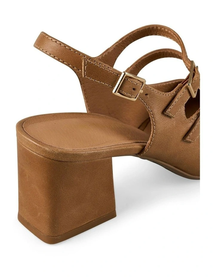 Emily Heel Shoe in Tan image 5