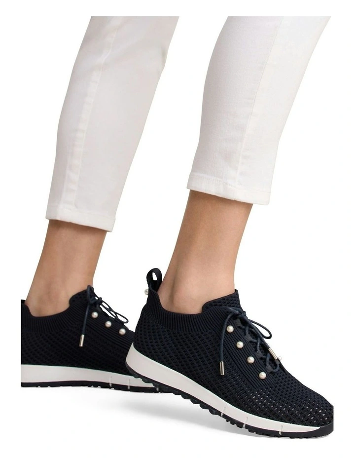 Perla Knit Sneaker in Navy image 2