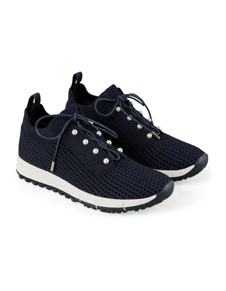 Perla Knit Sneaker in Navy image 3