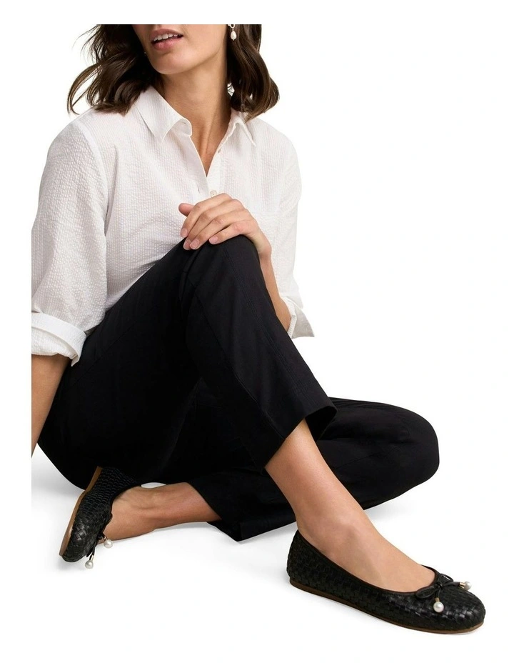 Gia Woven Ballet in Black image 2
