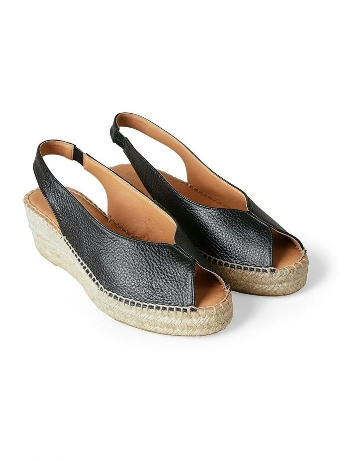 Isla Espadrille Sandal in Black image 3
