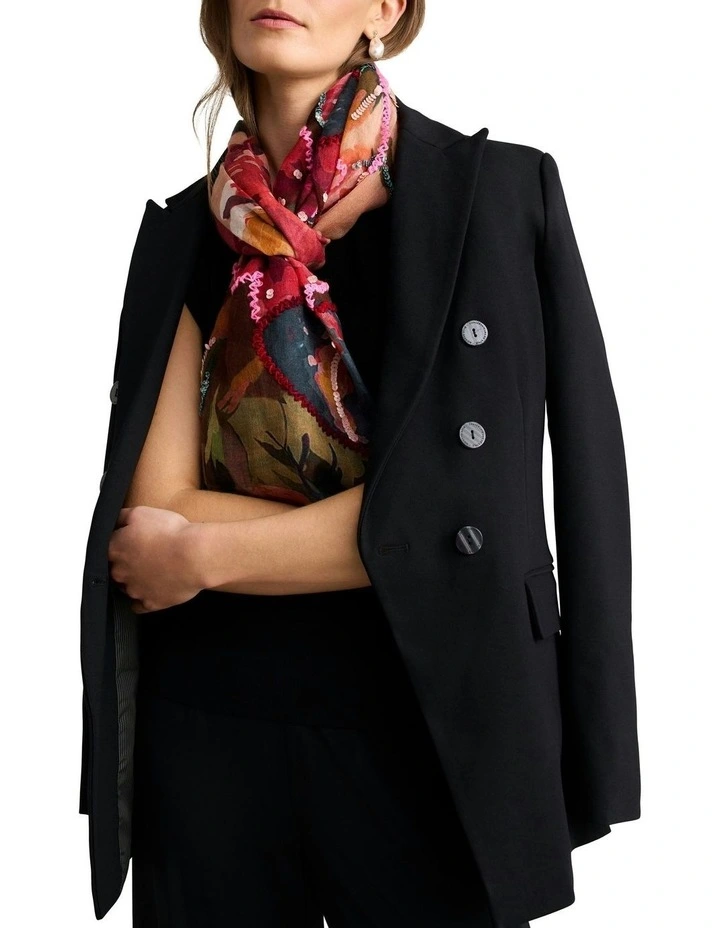 Embellished Garden Scarf in Multicolour image 1