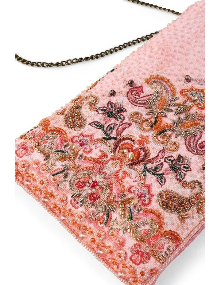 Paisley Beaded Cos Bag in Multicolour image 1