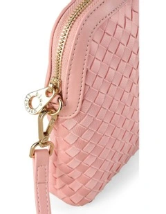 Soft Woven Phone Bag in Light Pink