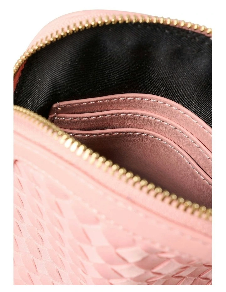 Soft Woven Phone Bag in Light Pink image 3