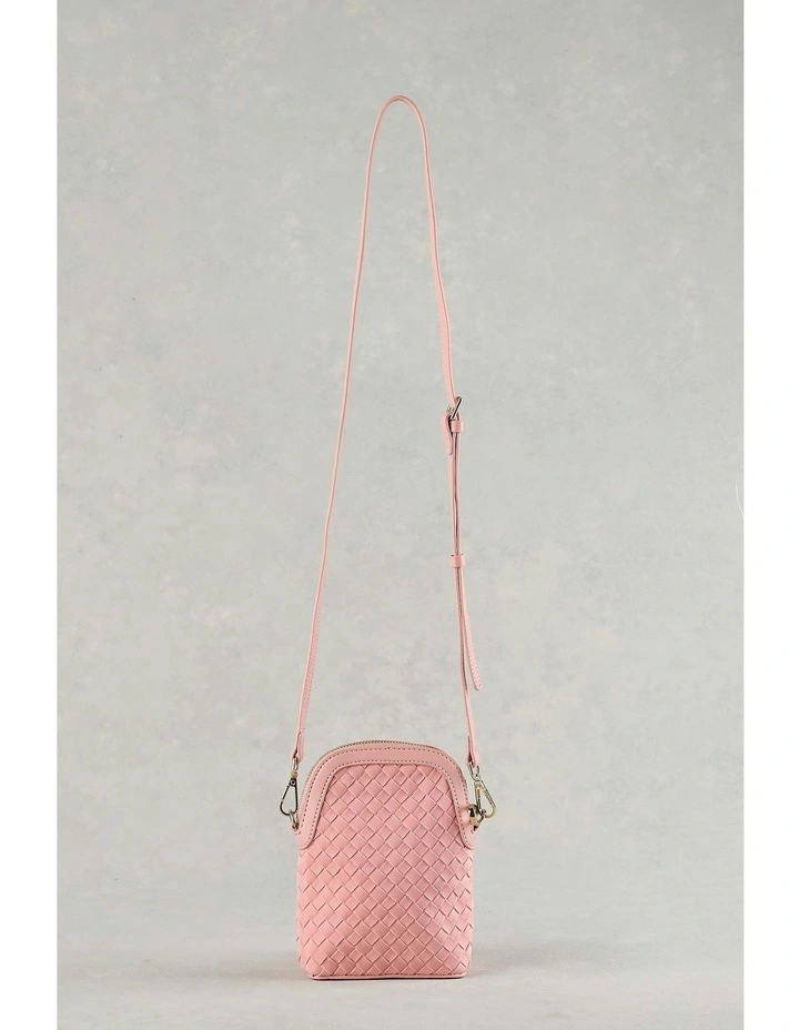 Soft Woven Phone Bag in Light Pink image 5