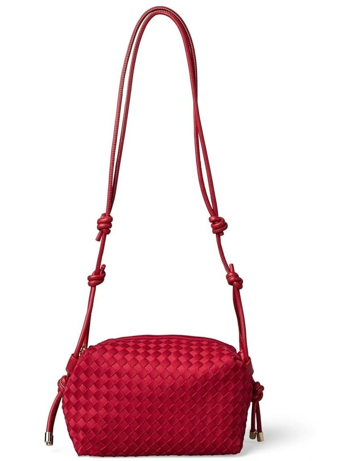 Soft Woven Crossbody Bag in Rosewood image 1