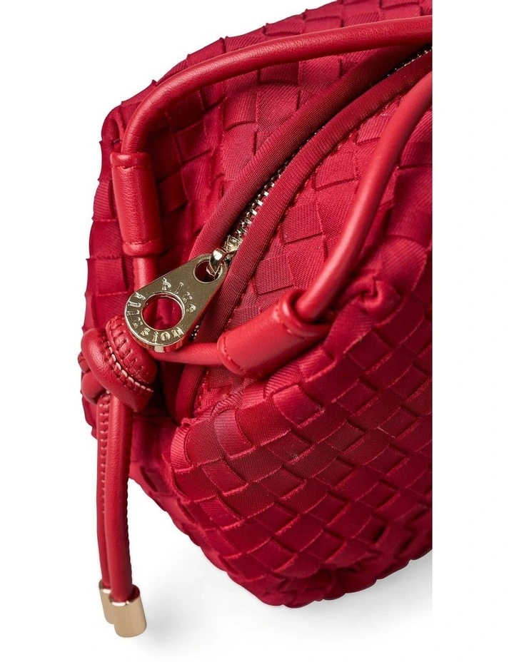 Soft Woven Crossbody Bag in Rosewood image 3