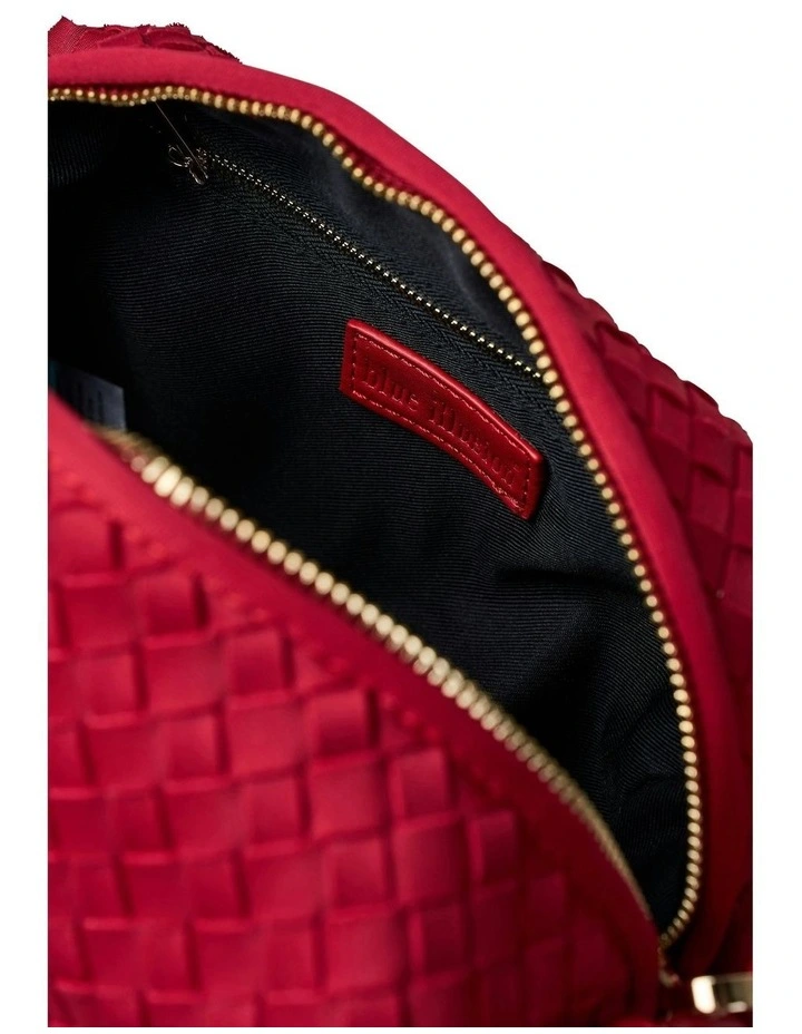 Soft Woven Crossbody Bag in Rosewood image 4