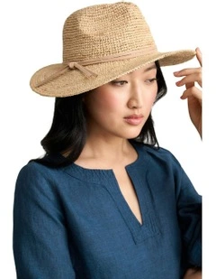 Raffia Fedora in Natural