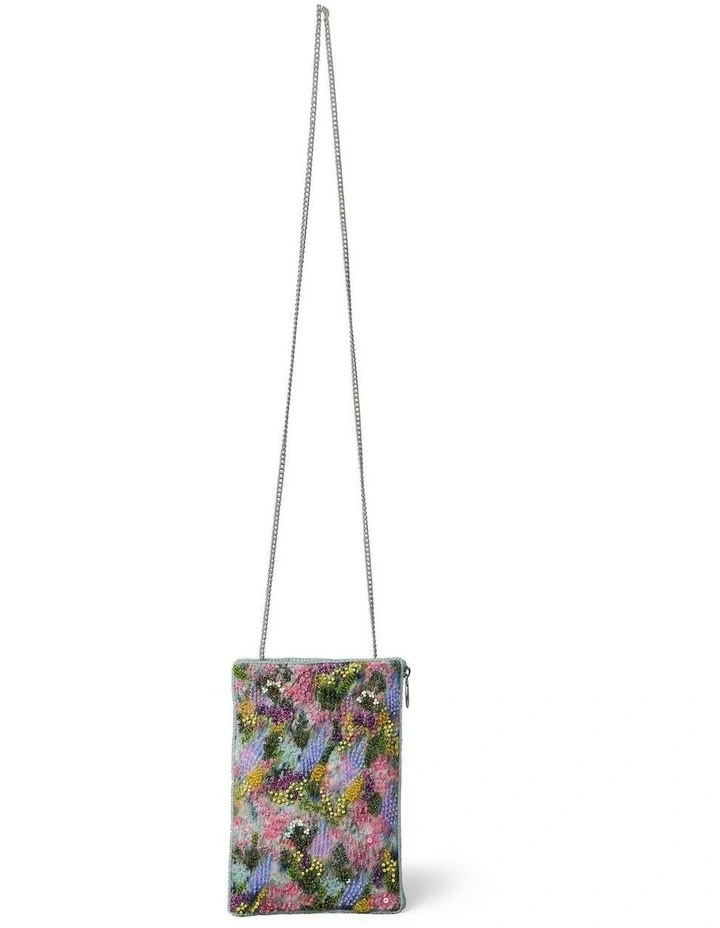 Meadow Print Mini Clutch in Multi image 5