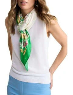 Floral Square Scarf in Multi