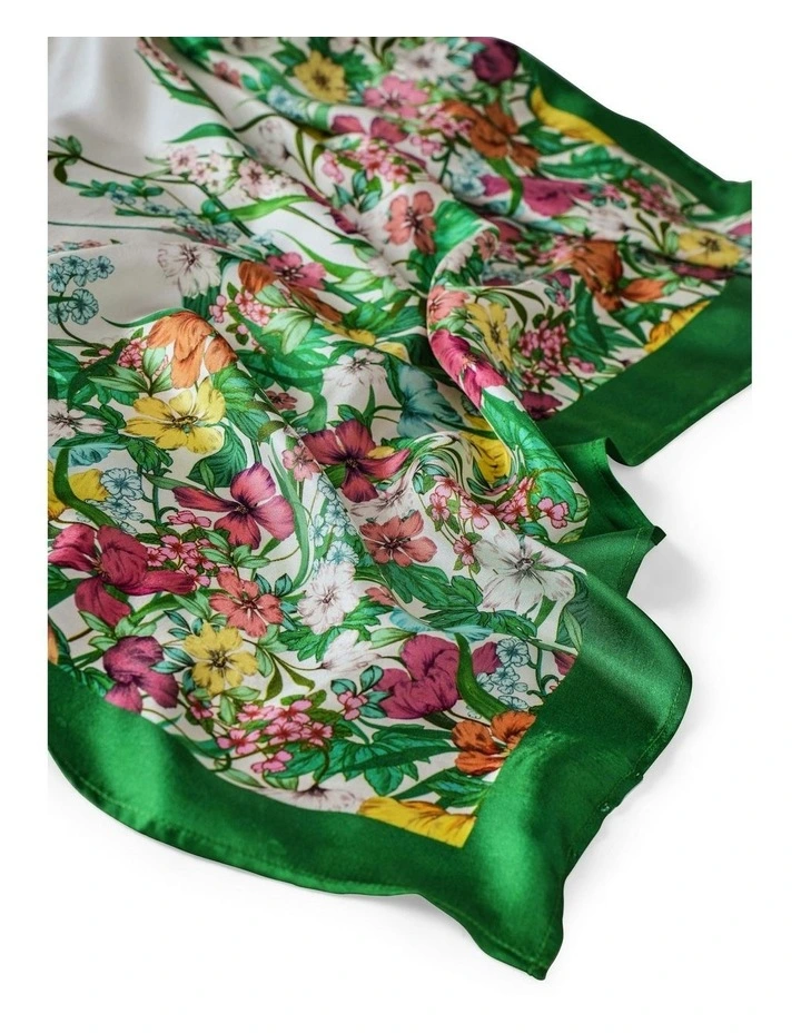 Floral Square Scarf in Multi image 2