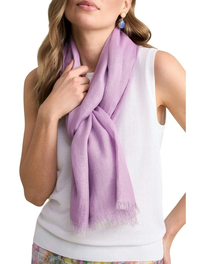 Shimmer Scarf in Mauve image 1