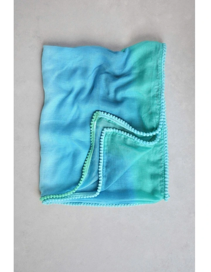 Ombre Scarf in Blue image 3