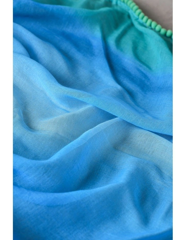 Ombre Scarf in Blue image 4