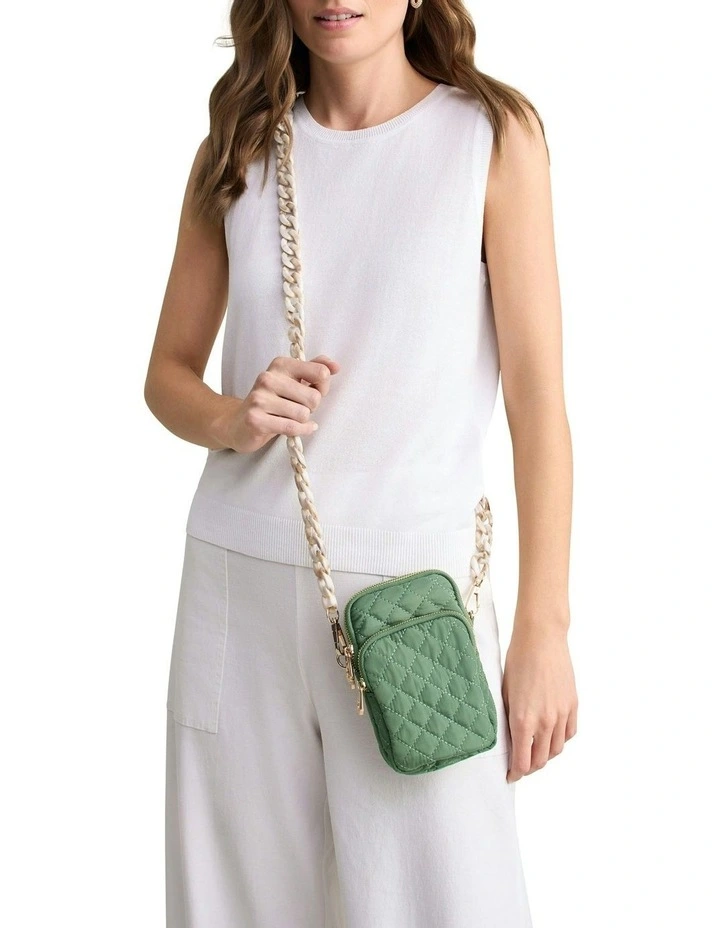 Frankie Phone Bag in Khaki image 2