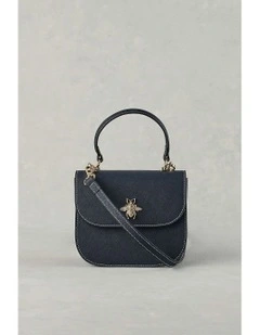 Structured Crossbody Bag in Navy