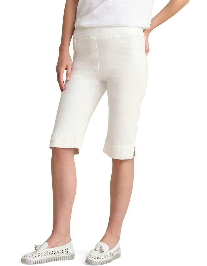 Bengajean Short in White image 1