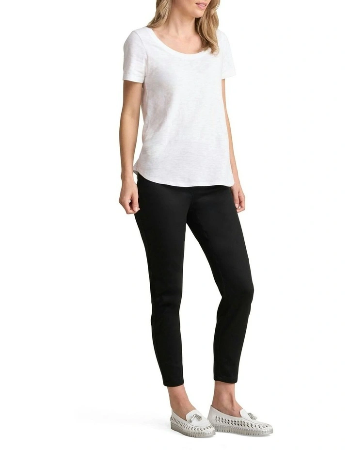 Organic Cotton T-shirt in White image 3