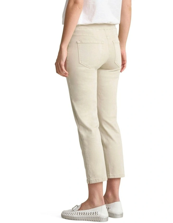 3/4 Slim Leg Bengajean in Taupe image 4