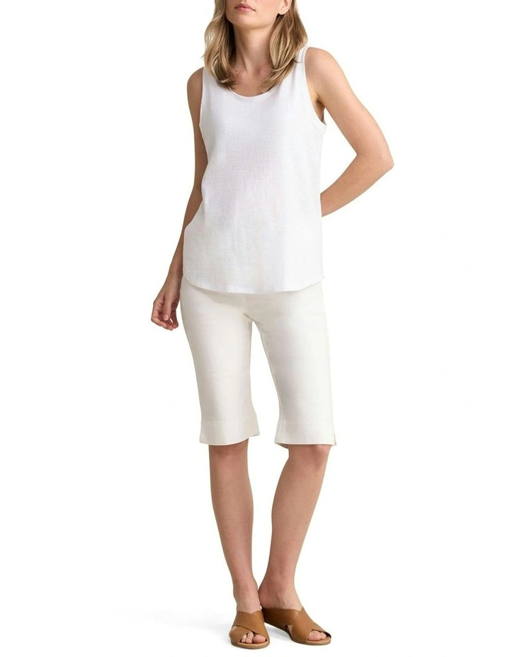 Organic Cotton Tank in White image 2