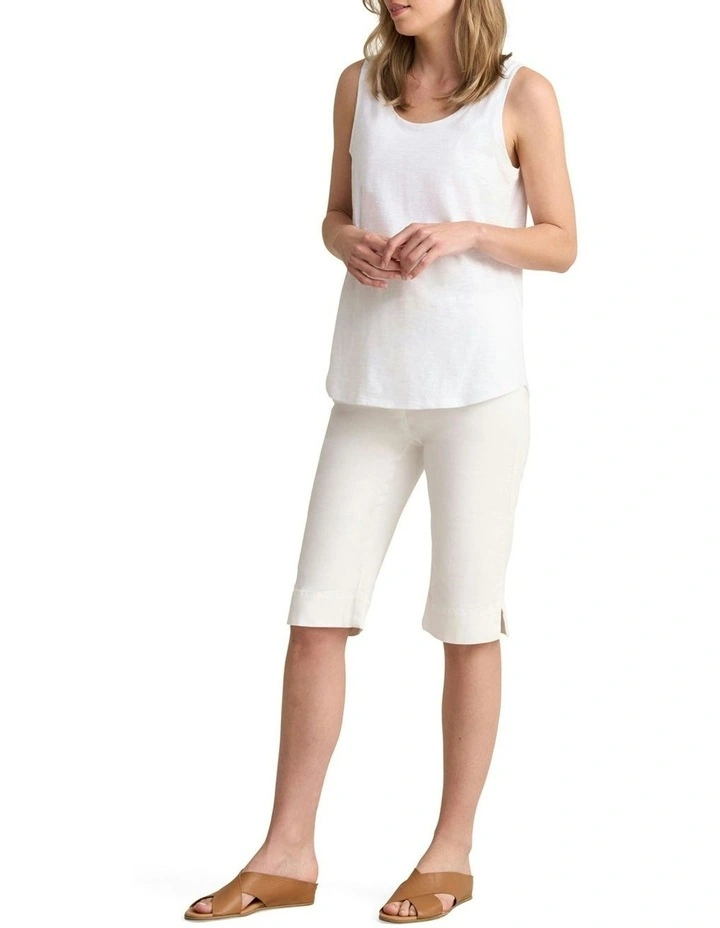 Organic Cotton Tank in White image 3