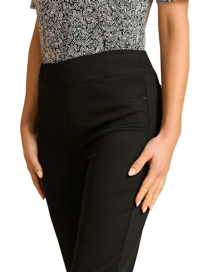 Bengajean 7/8 Skinny Leg in Black Noir image 3