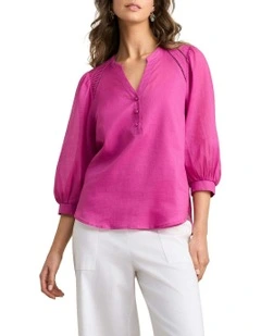 Trim Detail Blouse - Orchid