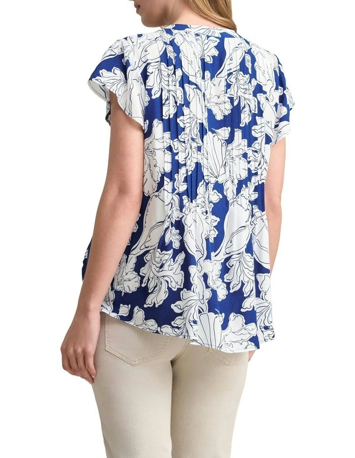 Lightweight Print Blouse - Sea Shells Print image 4