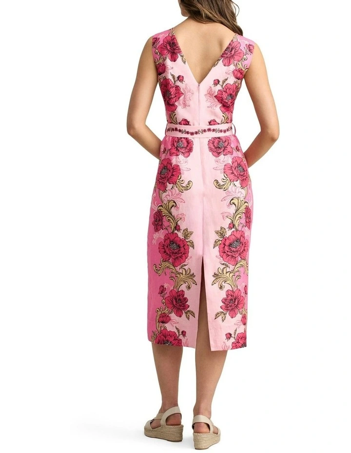 Linen Dress in Pink image 4