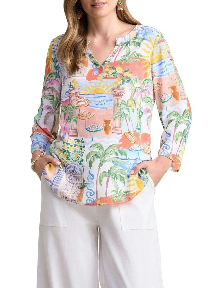 Swing Hem Tunic in Multi image 1