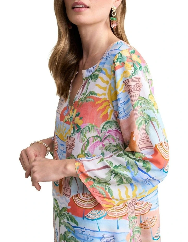 Swing Hem Tunic in Multi image 3