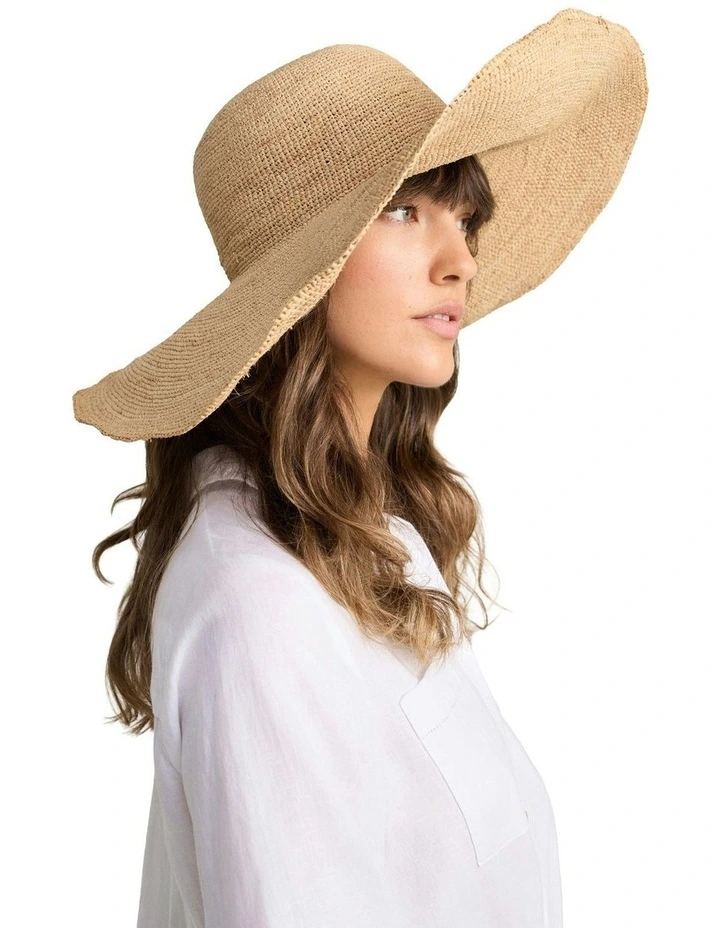 Wide Brim Floppy Hat - Natural image 1