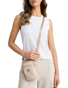 Quilted Phone Bag - Neutral