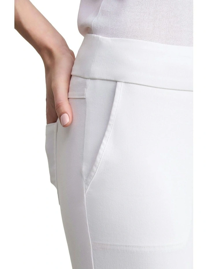 Pull-On Capri Short - Warm White image 3