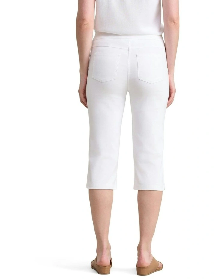 Pull-On Capri Short - Warm White image 4
