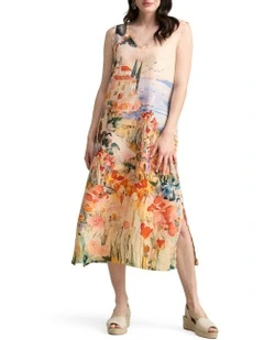 Scallop Scenic Dress - Coastal Scenic Print