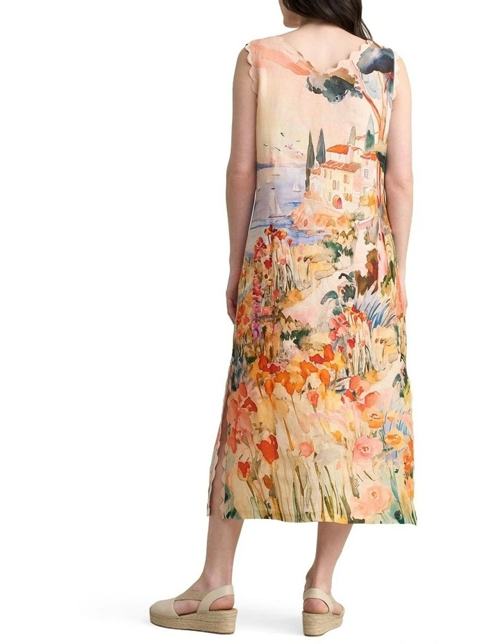 Scallop Scenic Dress - Coastal Scenic Print image 4
