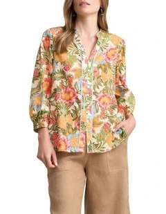 Printed Shirt in Tropical Print